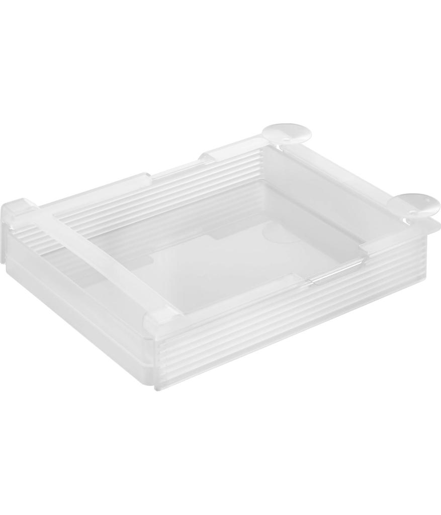 Yamazaki Tower Refrigerator Height Adjustable x x Compatible with Sliding Refrigerator 10110 Under-Shelf Rack, Large, White, W26.5 D34.4 H6.5cm,