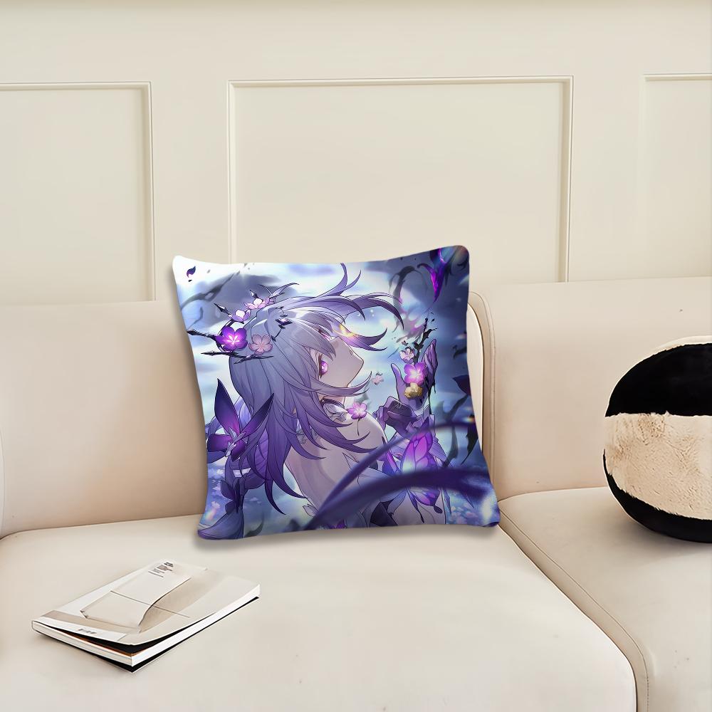 Castorice Game Honkai Star Rail Cushion Cover Cushion Room Bedroom Headboard Sofa Living Backrest Nap Time Pillow Case