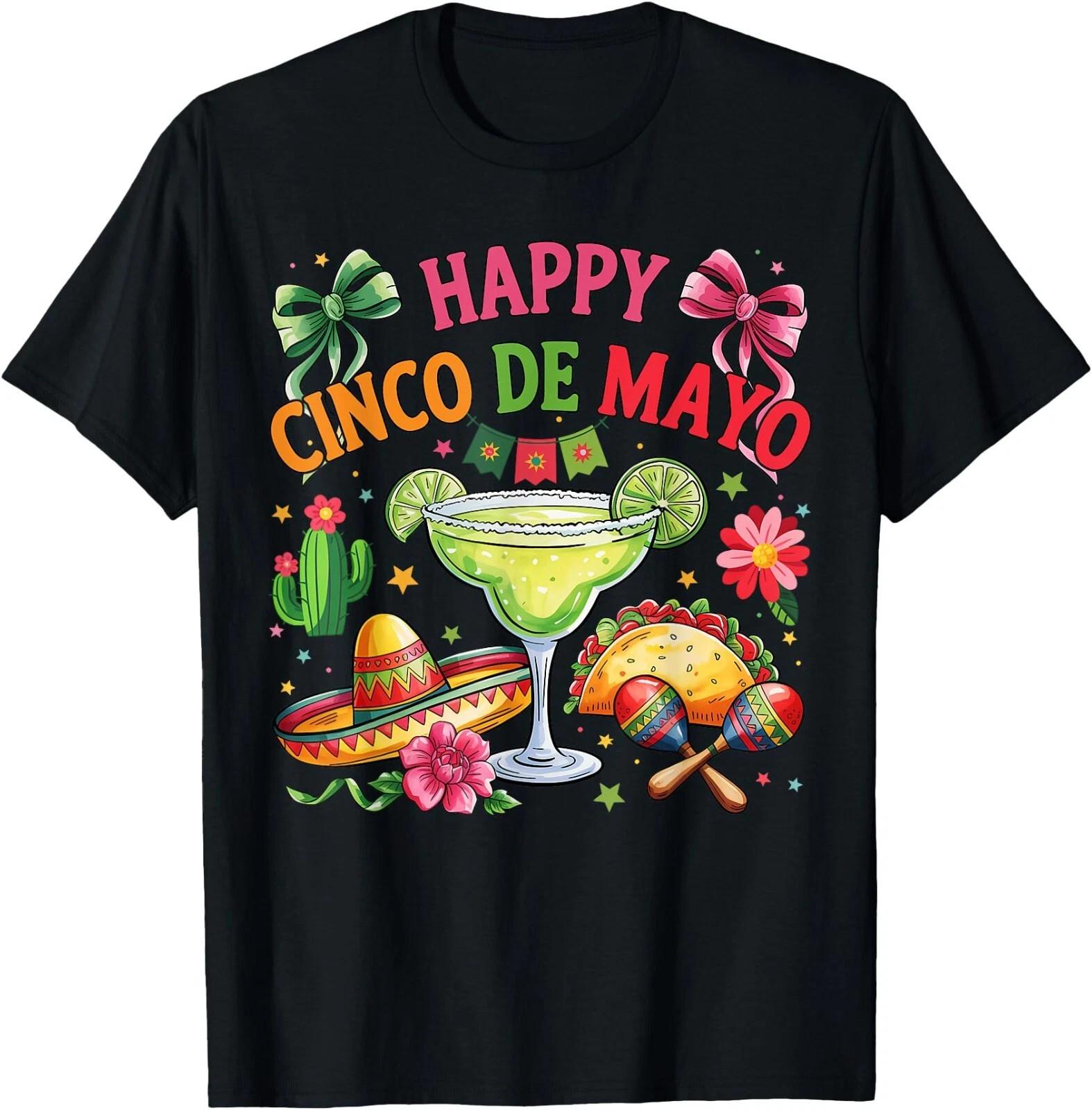 Happy Cinco de Mayo Fiesta Mexican Party Men Women T-Shirt Unisex Tee XXXL