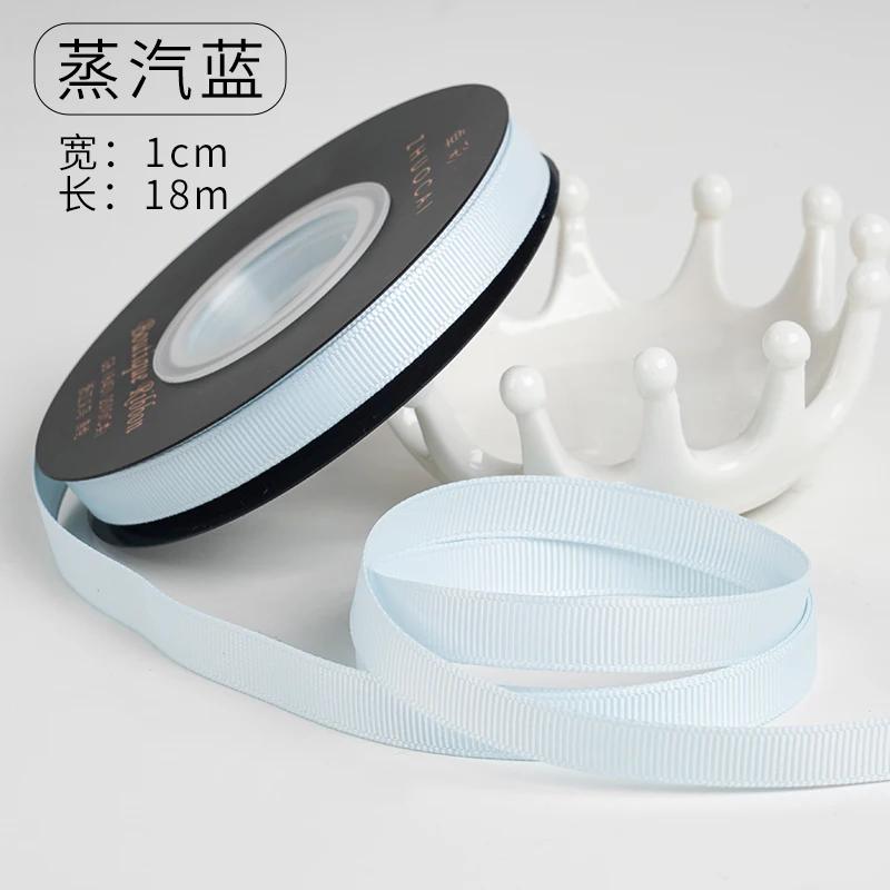 

1cm 18meters/roll Grosgrain Ribbon Double Sided Handmade Home Party Wedding Decoration DIY Christmas Decor Gift Wrapping 1cmX18m