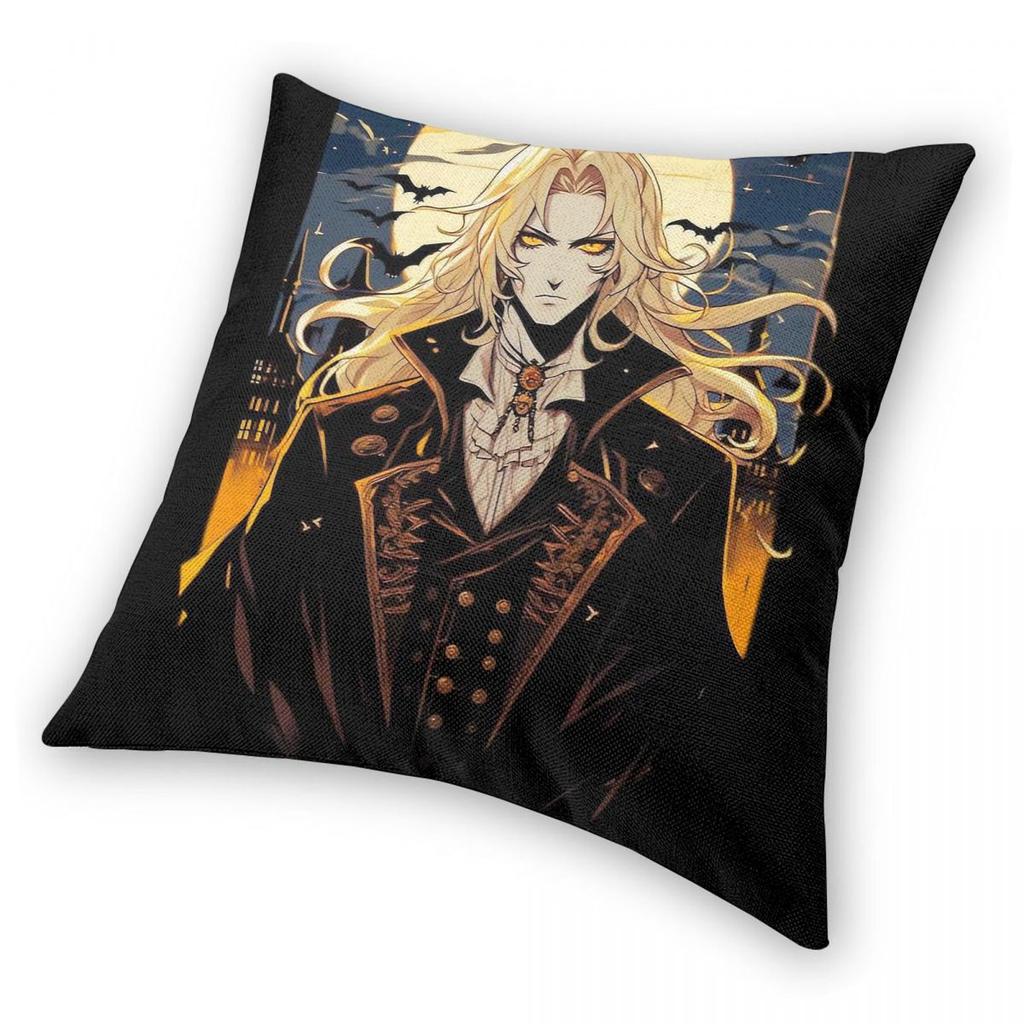 Alucard Castlevania Pillowcase Polyester Linen Velvet Pattern Zip Decorative Pillow Case Car Cushion Cover