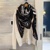 NINA SOLOR Morning Stroll Silk Wool Scarf Shawl