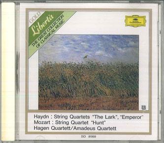 

CD HAGEN QUARTETT AMADEUS QUARTETT Haydn String Quartet No. 67 Lark DCI81959 DEUTSCHE GRAMMO Japan Classical Used