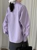 Lu Xi Women's Korean-Style Loose Silhouette Casual Shirt for Early Spring - Versatile 3758