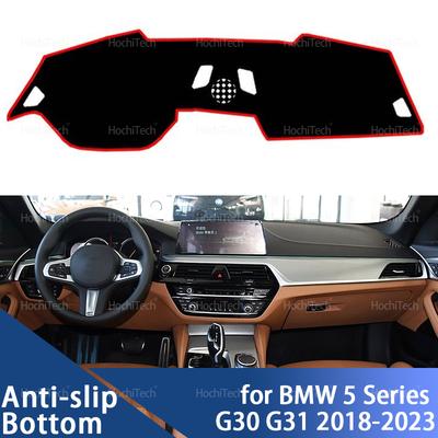 Auto Dashboard Cover Dash Mat Board Pad Carpet Dashmat Anti-UV Mats for BMW 5 Series G30 G31 2018-2023 Accessories
