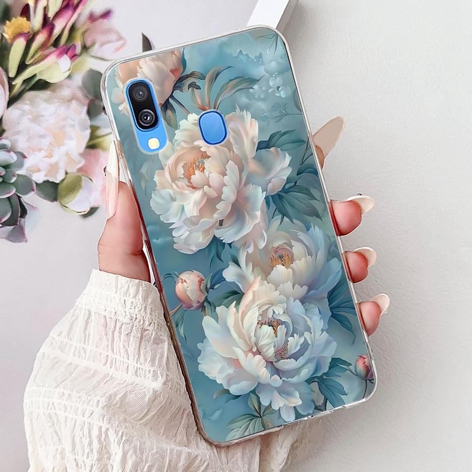 For Samsung Galaxy A40 Case SM-A405F Cute Cat Lion Painted Cover 5.9'' Soft Slim Phone Case For Samsung A40 A 40 GalaxyA40 Shell