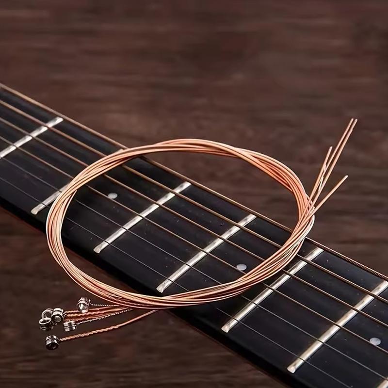 Guitar Strings with Picks Replacement Parts High Quality Copper String Instrument Performance Practice Prop for Music Lovers ZYF