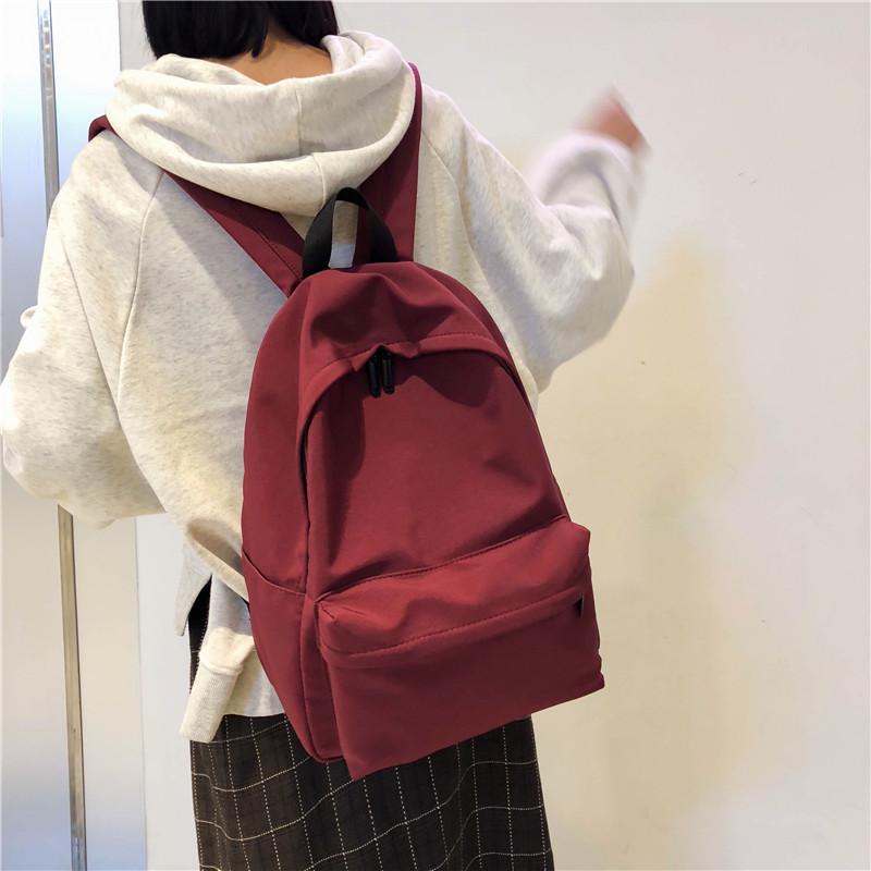 Fashion Schoolbag Female Versatile High School Backpack Female Student Campus Simple