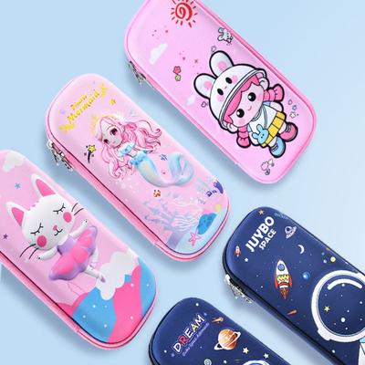 High Quality 3D Pencil Case EVA Cartoon Stationery Organizer Large Capacity Anti-fall Pen Box Kids