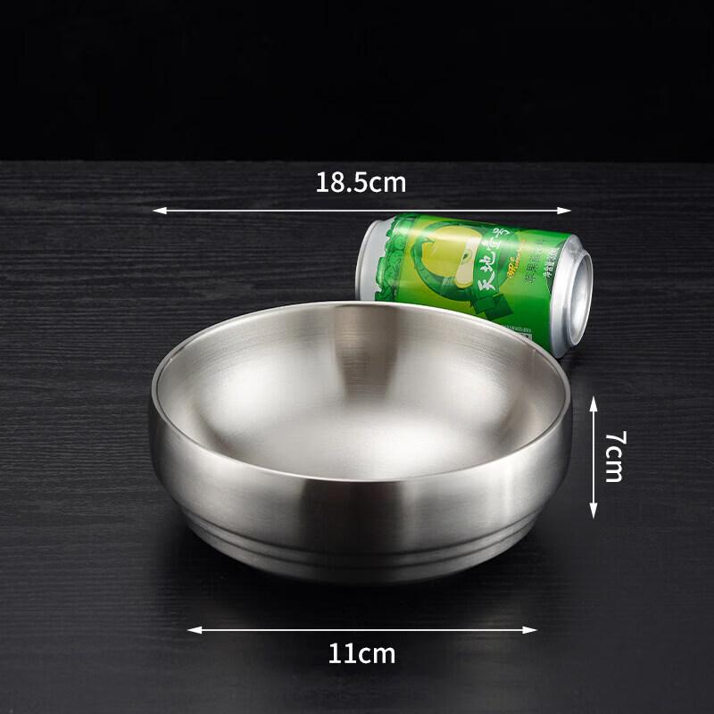 Double-Layer Korean Gold Stainless Steel Noodle Bowl