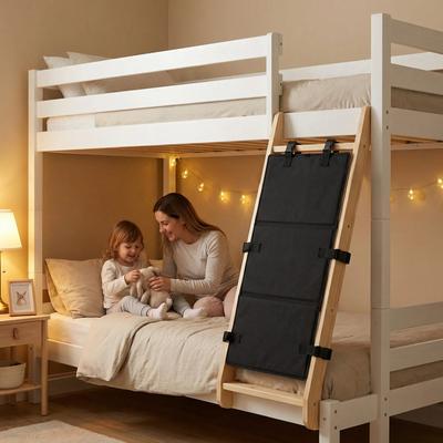Bunk Bed Ladder Cover Board Lock Foldable Pool Stair Protector Cover Pad Avoid Kid From Falling and Climbing