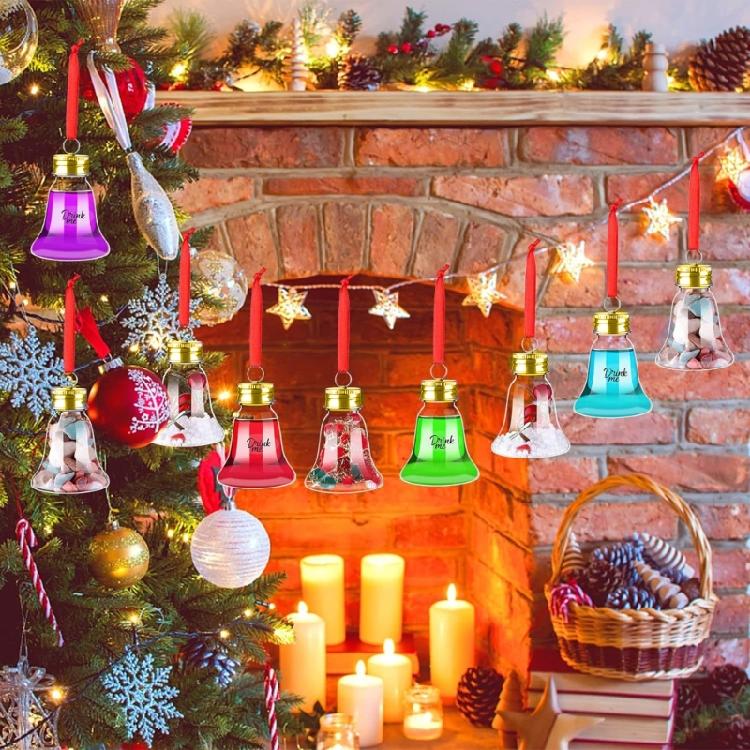 20 Stück Mehrzweck Klare Kugeln Leicht zu Befüllen Weihnachtsdekoration für Individuelle Baumdekoration und Partydekorationen