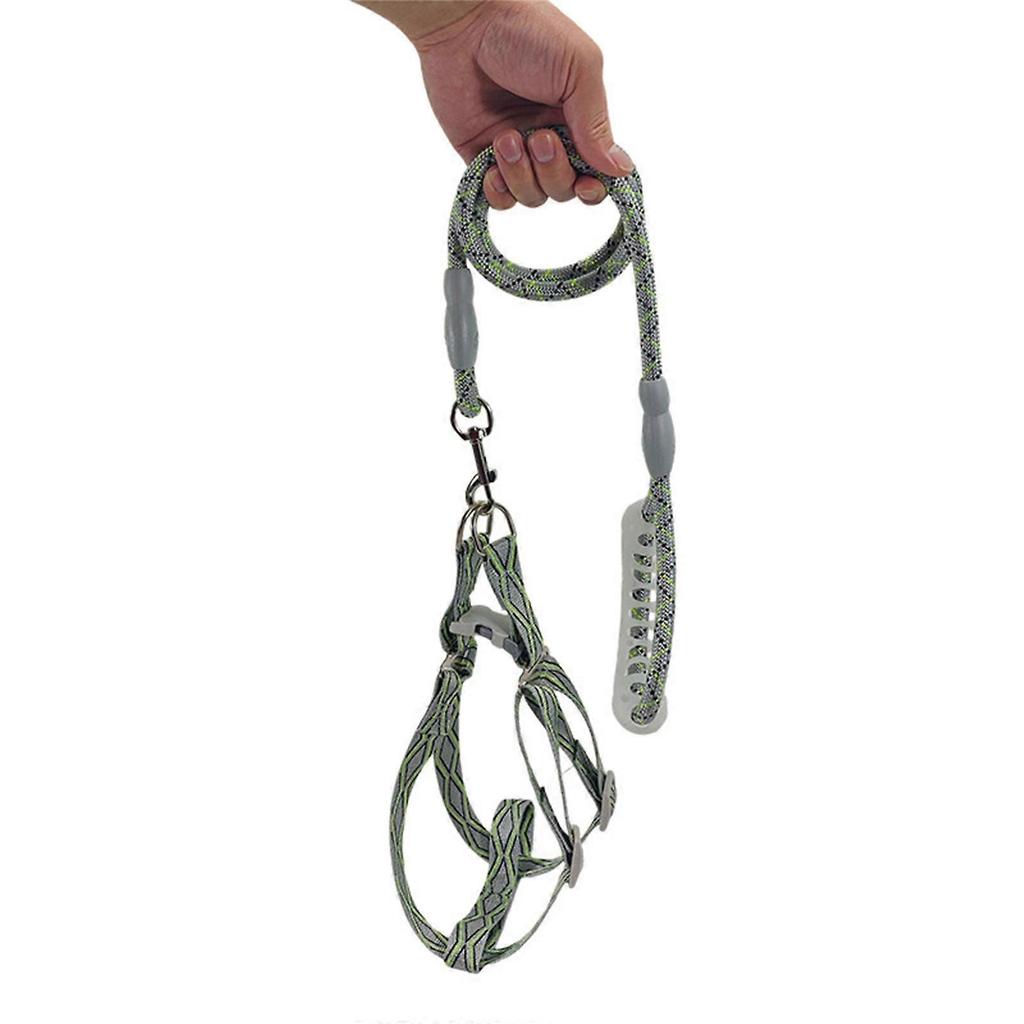 Durable Large Dog Harness Leash Set for Small Dogs No Pull Adjustable and Breathable Puppies Vest  L