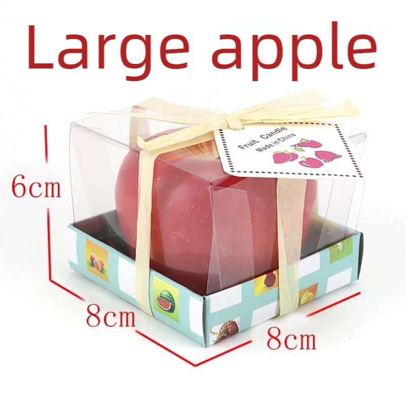 Creative Christmas Eve Gift Apple Candle Fruit Candle Birthday Christmas Decoration, Suitable for Christmas, Spring Festival, New Year sirls Toys S