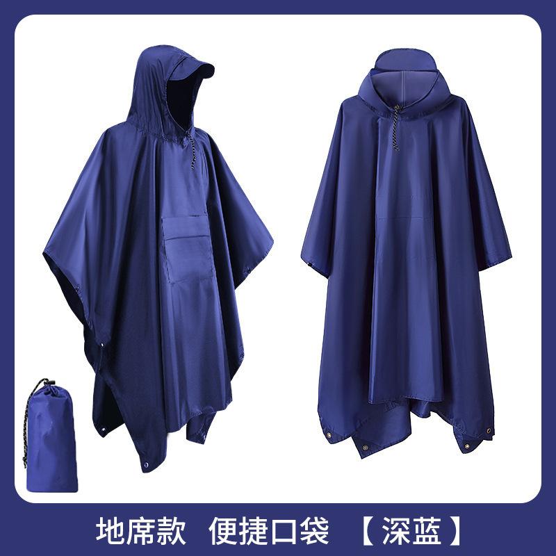 Custom 3-in-1 Cloak Raincoat Multifunctional Hiking and Riding Portable Polyester Tuff One-Piece Raincoat