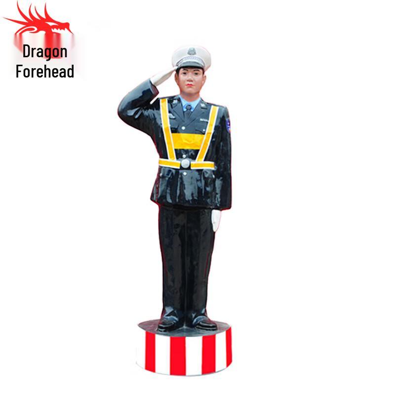 Solar Traffic Commander Decoy with Waving Flag