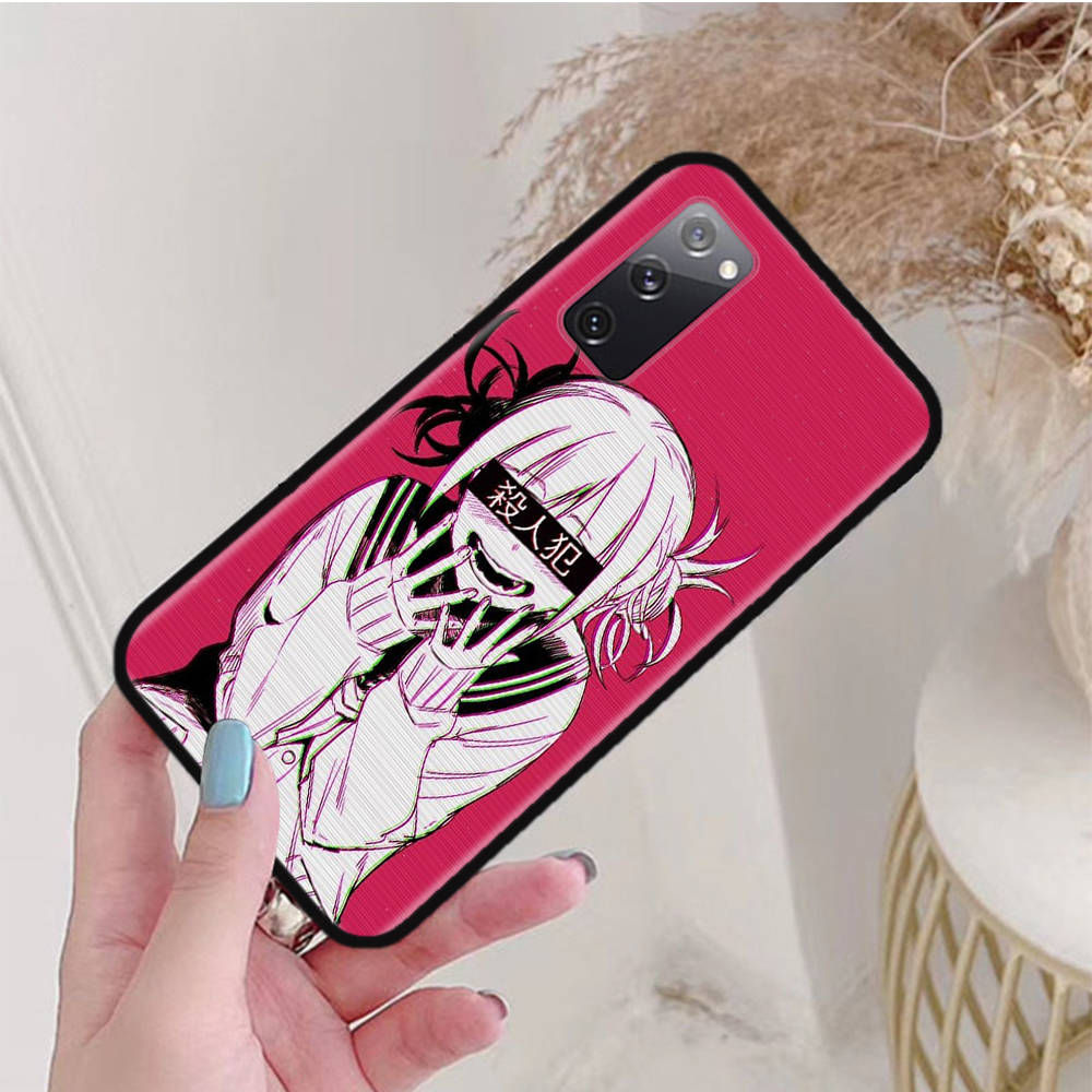 Black Case for Xiaomi Poco X6 X4 M5 M6 F5 F6 C65 C55 C50 C51 C40 Pro Redmi 14C A3X 13C 12C 11T 10A 9C Note 7 6 8A Plus W-52 Academia Himiko Toga