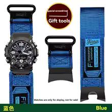 Per Casio G-SHOCK mudmaster GWG-1000/GB serie cinturino per orologio in tela di nylon sportivo da alpinismo per uomo accessorio braccialetto