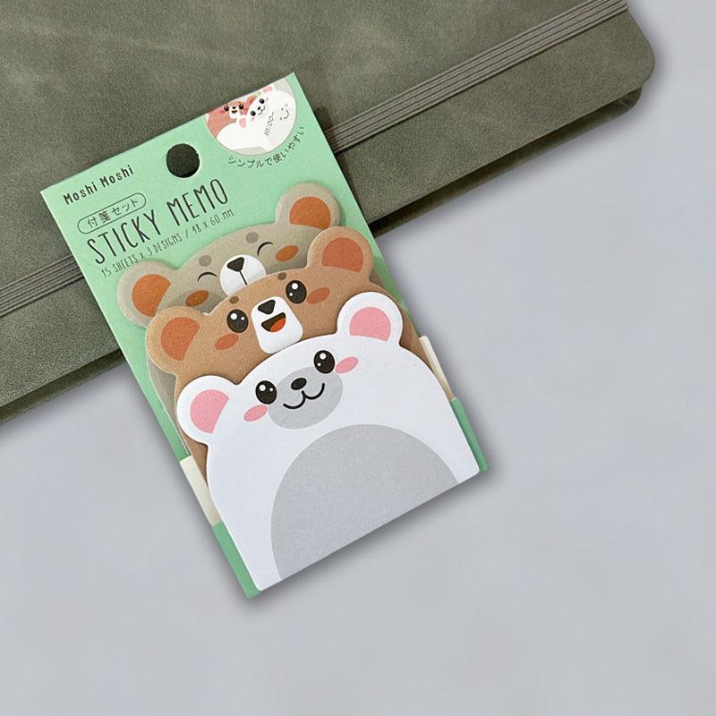 Creative Cute Animal-Shaped Sticky Notes (45 Sheets) - Reusable Planner Pads