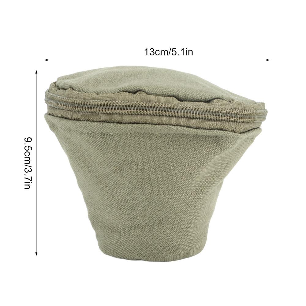 Waterproof Canvas Coffee Filter Storage Bag Reusable Coffee Filter Paper Bag Travel Friendly