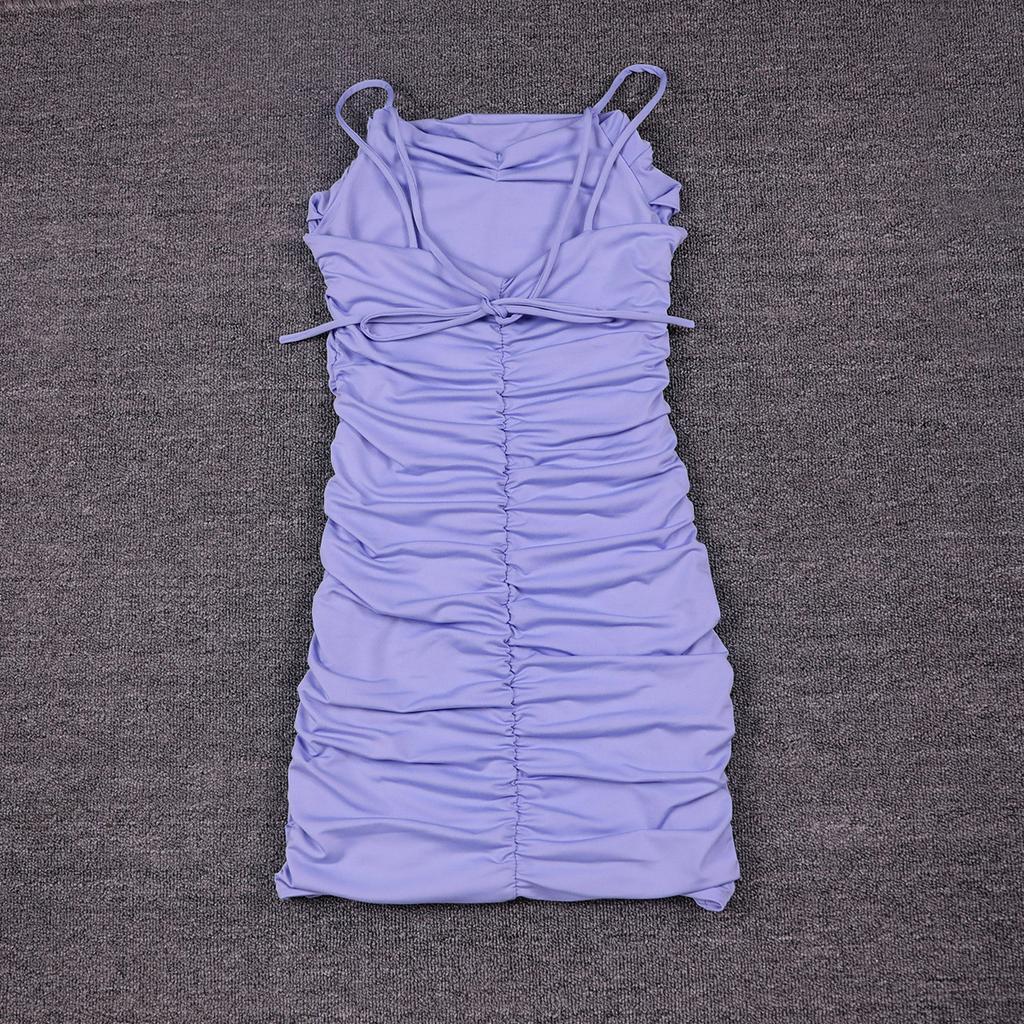 Women's Dress European and American Fashion Shoulder Strap Slim and Sexy Dress