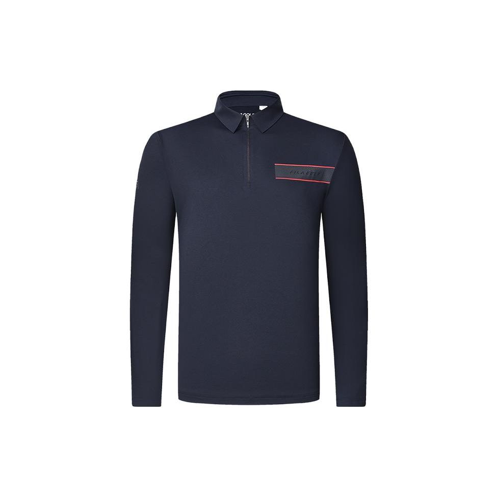 

FILA Golf Series Solid Color Elite Long Sleeve Polo Shirt Men tops Legendary-Blue A11M415203F-NV M
