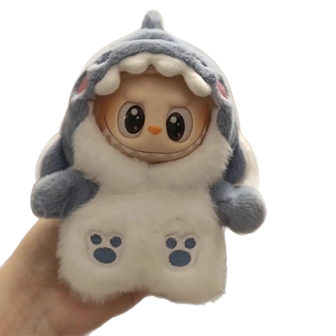 

Только одежда, Подвеска-украшение 17 см, Одежда Лабубу, Плюшевые аксессуары в виде акулы, Одежда для кукол, Одежда для украшения кукол