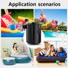 Air Pump Portable Electric Air Pump 5200mAh Rechargeable Battery USB Type-C Charging Mini Air Inflator & Deflator with 4 Nozzles