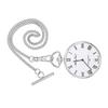 Mathey-Tissot Stainless Steel White Dial Quartz P3ABR Unisex Pocket Watch