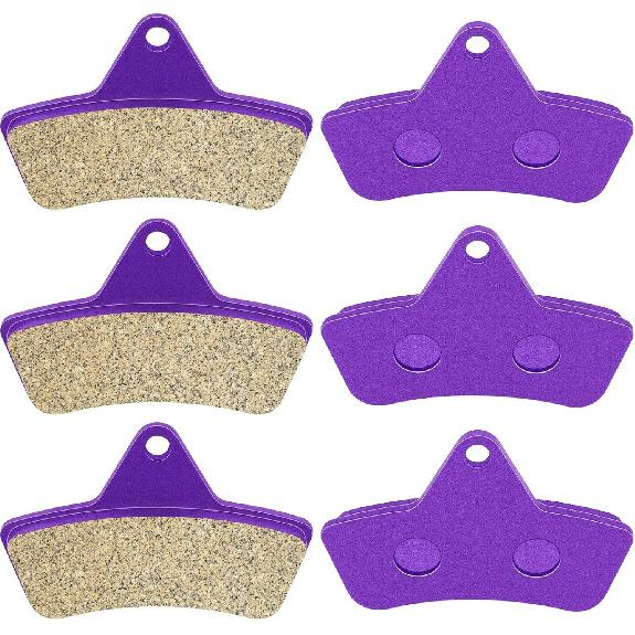 ECCPP Brake Pads Fits for Arctic Cat 250 300 400 500 650 Bearcat 454, FA271 Front+Rear Carbon Fiber Brake Pads
