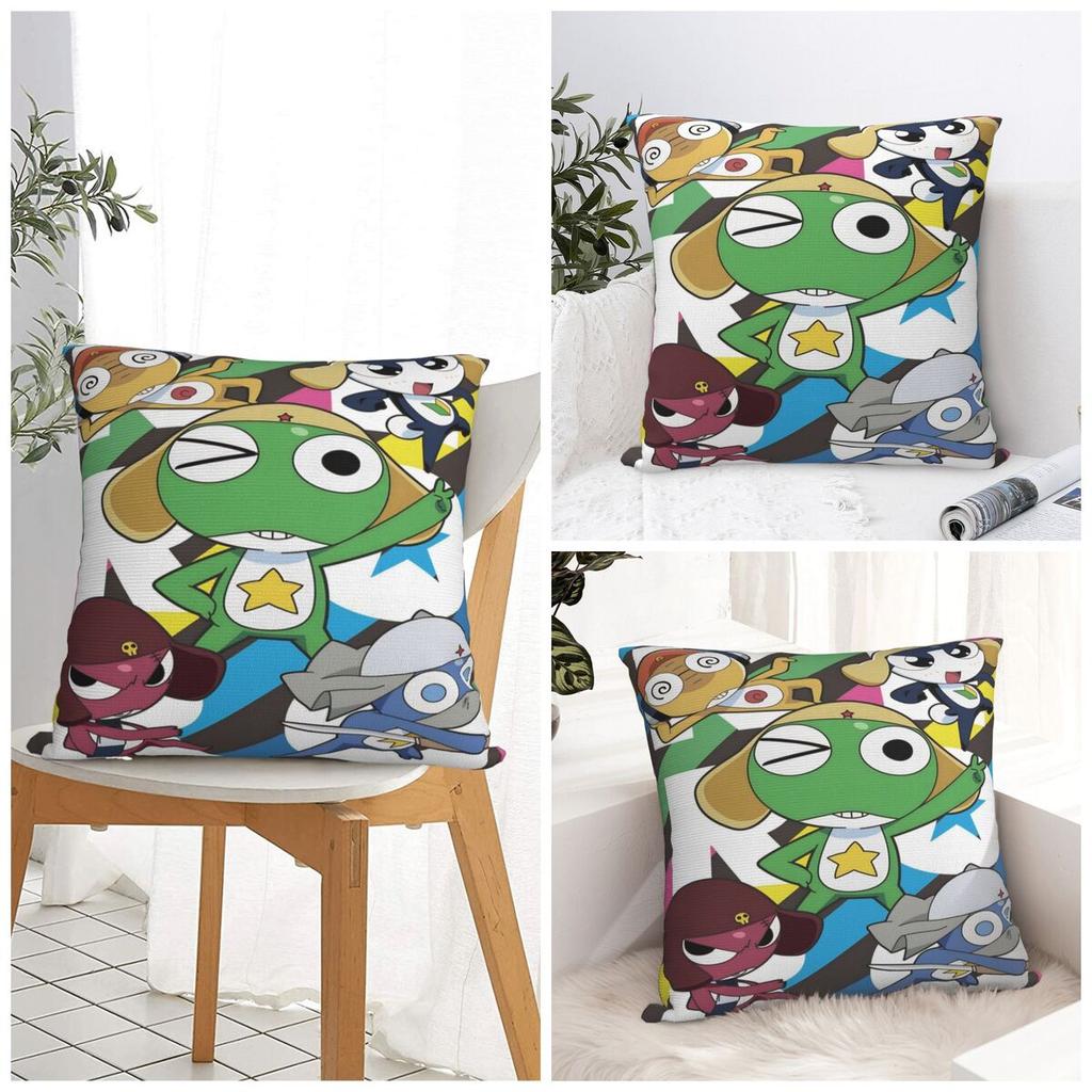 Anime Keroros Frog Pillow Cover Cute Funny Pillow Case For Sofa Home Decoration Cushion Cover Pillowcases Birthday Present
