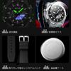 RORIOS Men's Quartz Watch with Date Display, Luminous Display, Lightweight, Multi-Function, Waterproof, Perfect for Work or Commuting, Stylish,