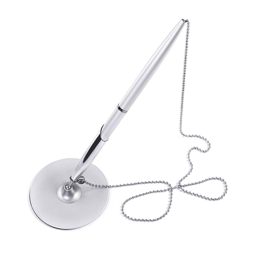 Desk Pen with Chain Unique Chain Patterned Pen for Business and Office Needs