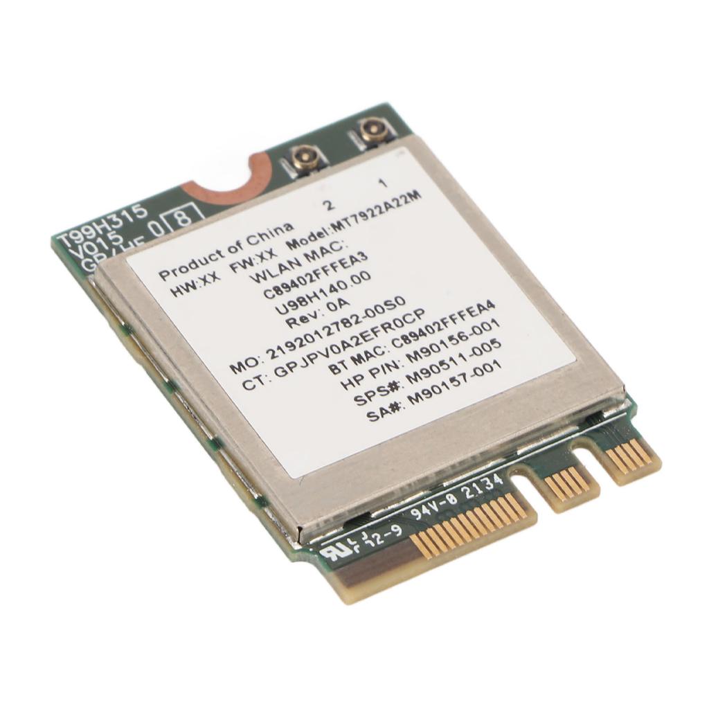 WiFi 6E Wireless Network Card 2400Mbps Gigabit High Speed 2.4G 5G 802.11AX M.2 NGFF Bluetooth 5.2 NIC Adapter