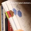 2 Sheet/48pcs Candy Color Index Sticky Notes Notebook Planner Accessories Tool Index Sticky Sticker Message Notes Scratch Pad
