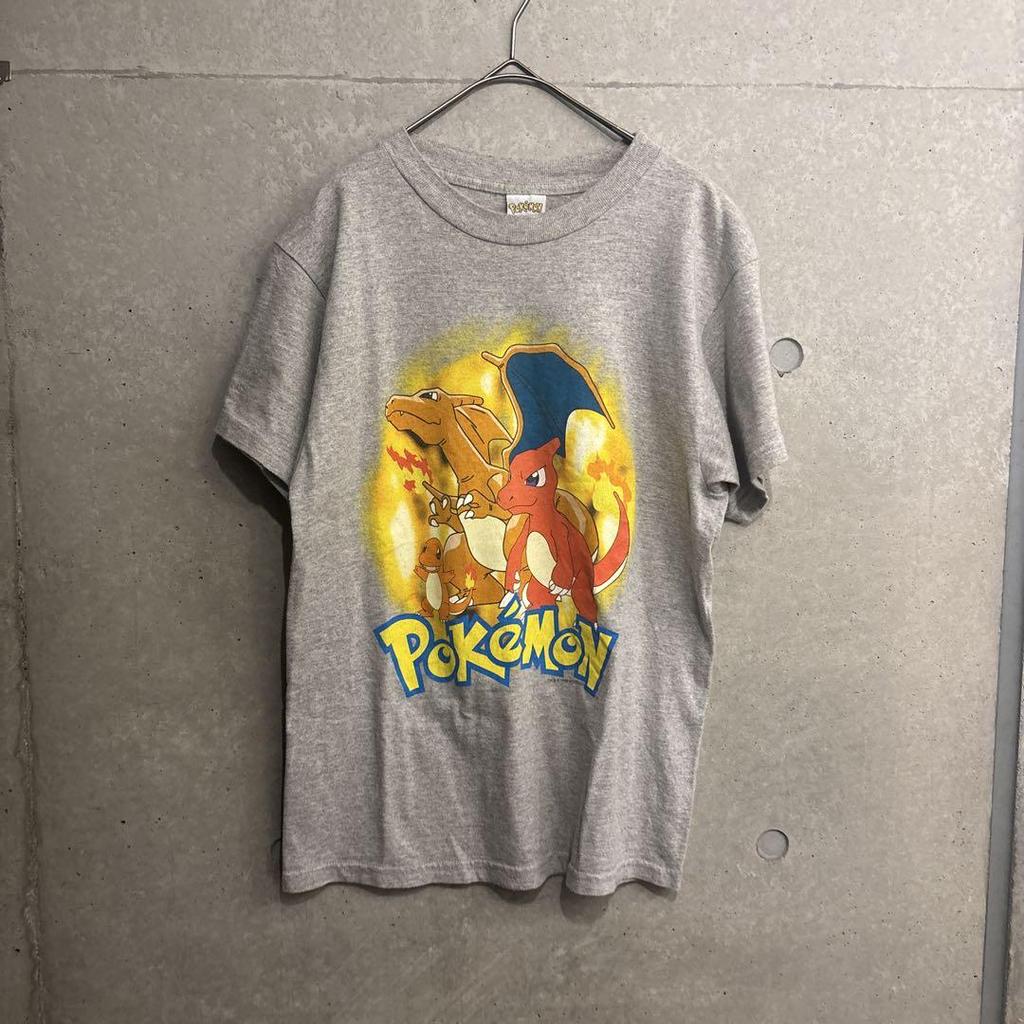 [USED] Extremely Rare Vintage 90s Charizard & Charmander T-shirt, Pokemon, Nintendo