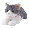 Sunlemon Knee Cat Plush Toy White 13x36x15cm Cute Animal Stuffed Cat P-7812