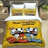 Cuphead Cartoon Druck Bettwäsche Sets Exquisite Bettwaren Bettbezug Set Bettdecke Luxus Mode Polyester Bettdeckenbezug