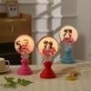 Valentine's Day Mother's Day Small Table Lamp Eternal Flower Glass Cover Night Lamp for Girlfriend and Wife Birthday Gift Ornament
