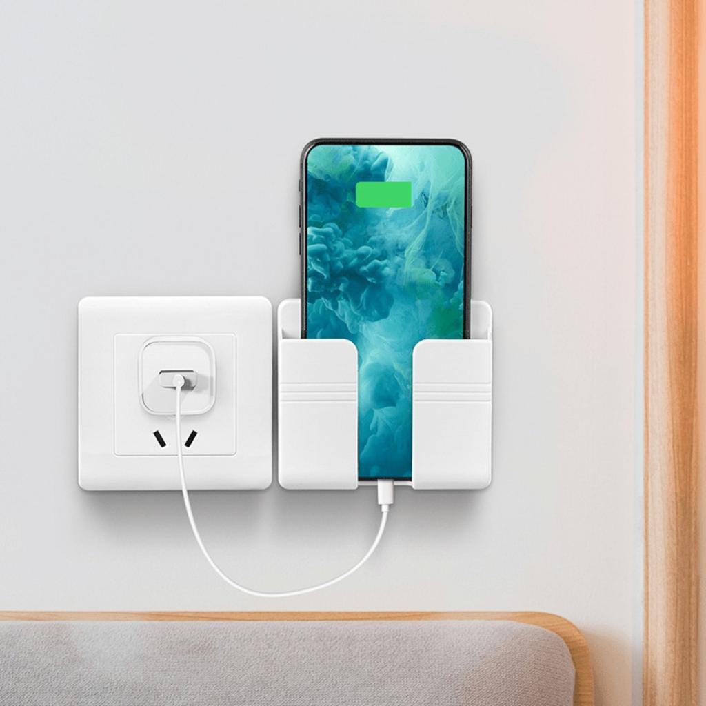 Mobile Phone Wall Bracket/wall Storage Box/power Strip Storage Box/multifunctional Wall Hook/non Perforated Tenant Friendly Bracket