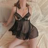 Sexy lingerie sexy suspender lace seduction pajamas hot hollow steel ring gathering open uniform