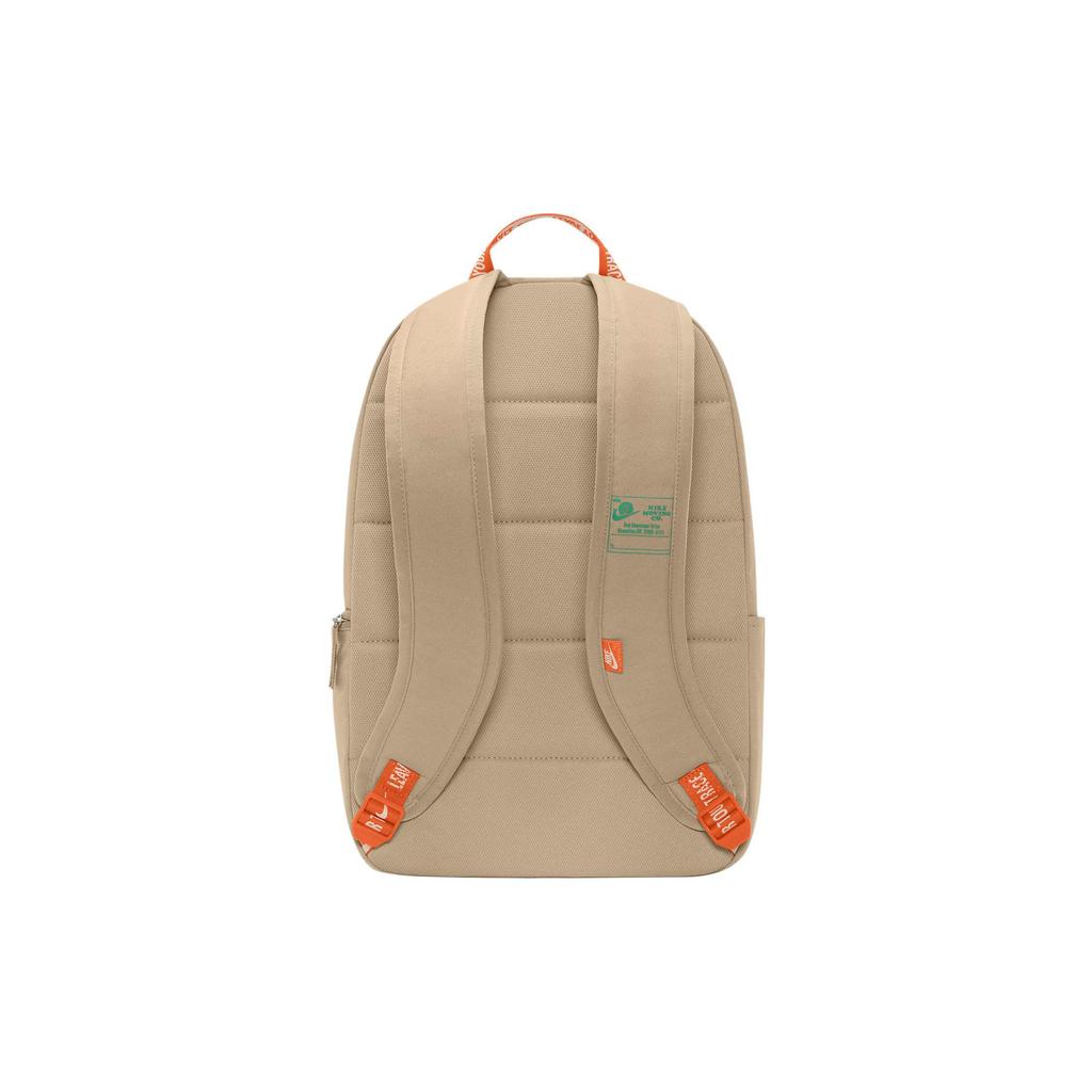 Nike Heritage Sports Casual Polyester Backpack Unisex Backpack Khaki DV6070-200