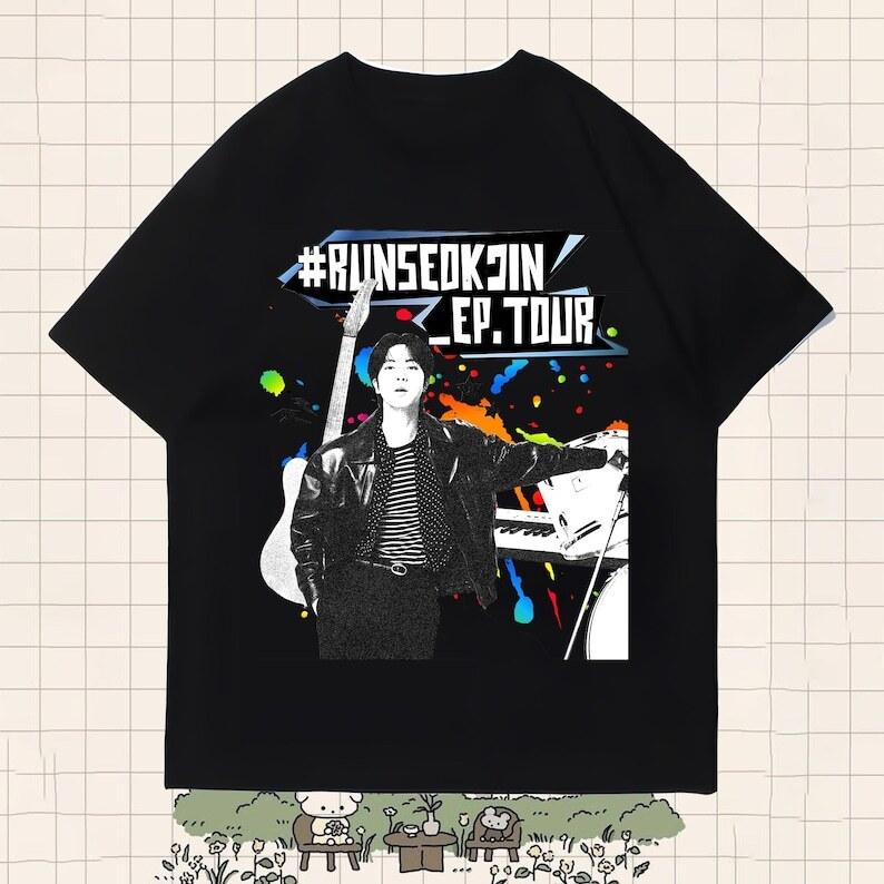 Run Seokjin Ep Tour Shirt Jin Echo Mini Album Shirt Kim Seokjin Shirt M