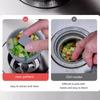 Upgraded Silicone Kitchen Sink  Strainer And Stopper Combo, 304 Stainless Steel Wrapped Housing, Silicone Anti-Clog Basket Strainer With Handle