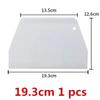 White Board Plastic Pastry Cutter Pizza Dough Scraper Cake Spatulas Tools Fondant Sugarcraft Trapezoid Bread Baker Butter Knife