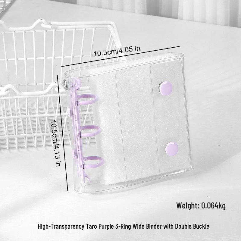 M5 Transparent PVC Binder Cover for A6/A7 Photocards & Stickers