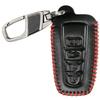 For Toyota Camry RAV4 CHR Prius Corolla 4Button Leather Smart Key Fob Case Cover