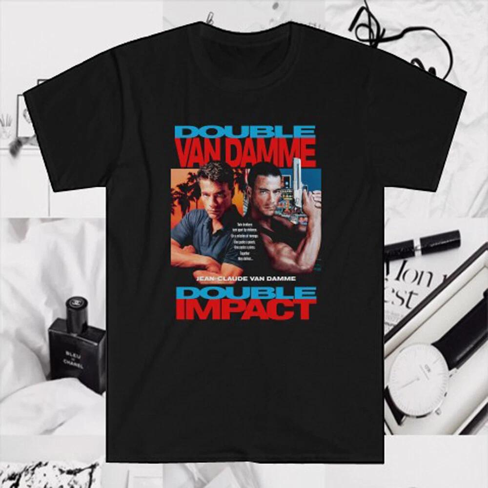 

Double Impact Van Damme Men s Black Size S to 5XL S