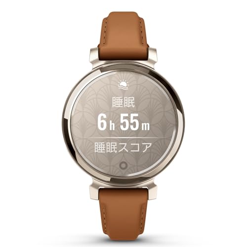 GARMIN Lily 2 Classic Tan Leather/Cream Gold [Suica-compatible model / 5 days of operation on a f...