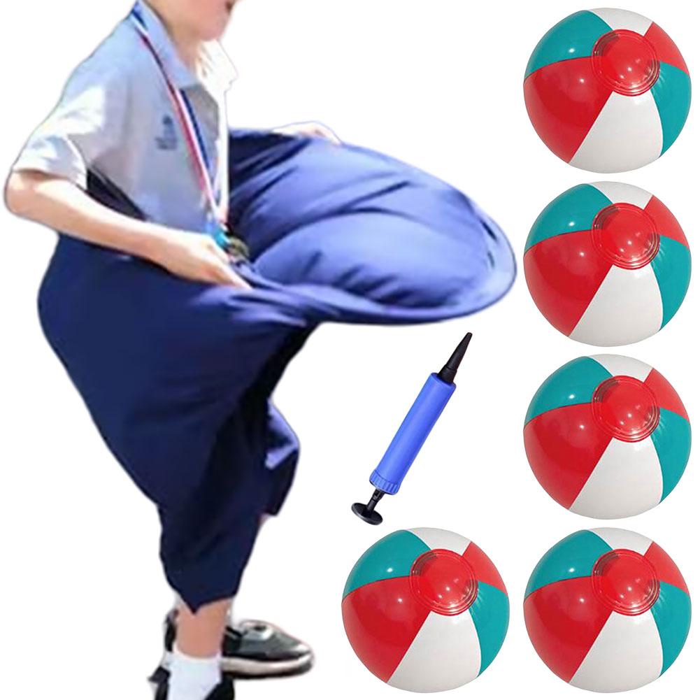 Granny Pants Yard Game Set with 2 Bouncy Balls and 1 Air Pump Field Family Reunion Game Throwing Toys for Kids and Adults